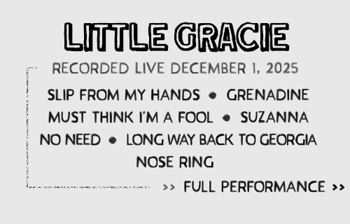 Little Gracie — Live @ Blackbird setlist card