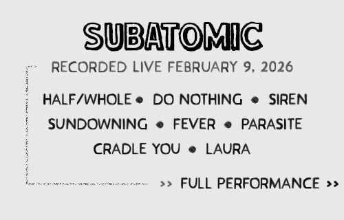 Subatomic — Live @ Blackbird setlist card