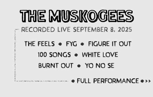 The Muskogees — Live @ Blackbird setlist card